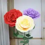 Rose artificielle géante 1
