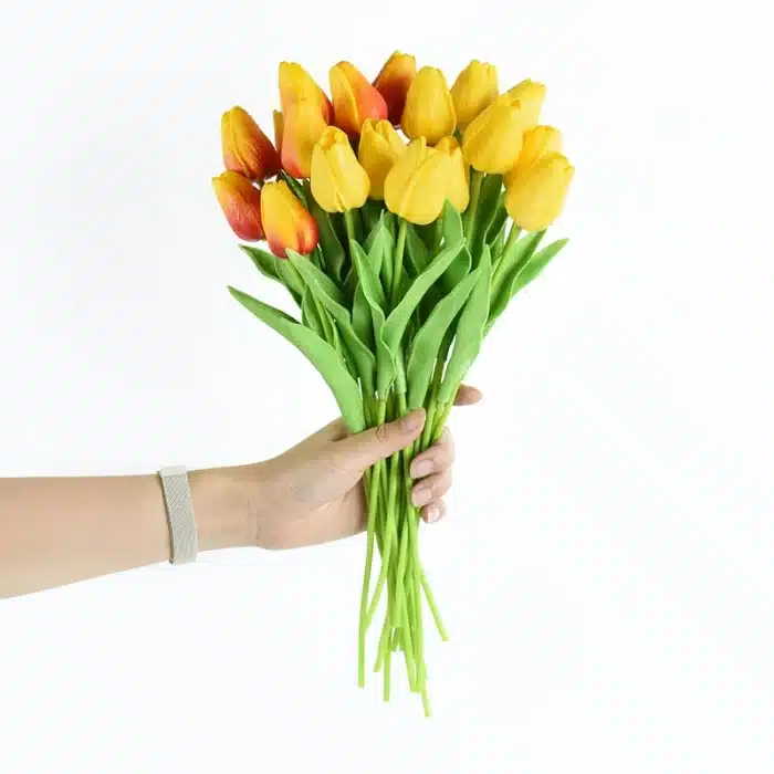 Bouquet tulipes artificielles 2