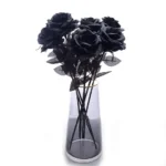 Rose artificielle noire 1