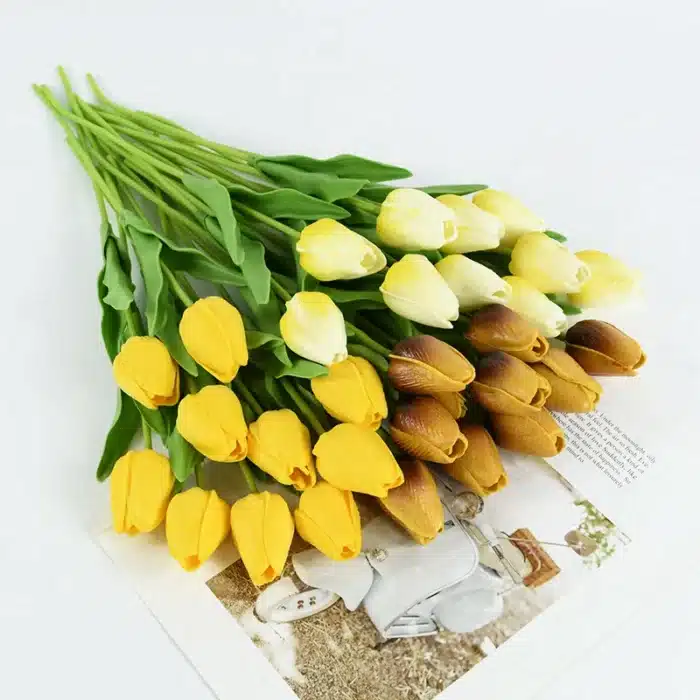 Bouquet tulipes artificielles 1