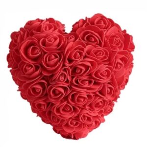 Coeur en fleur artificielle