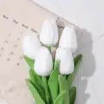 Tulipe artificielle blanche 1