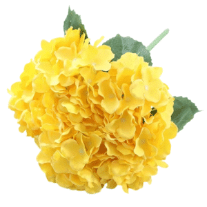 Hortensia artificiel jaune