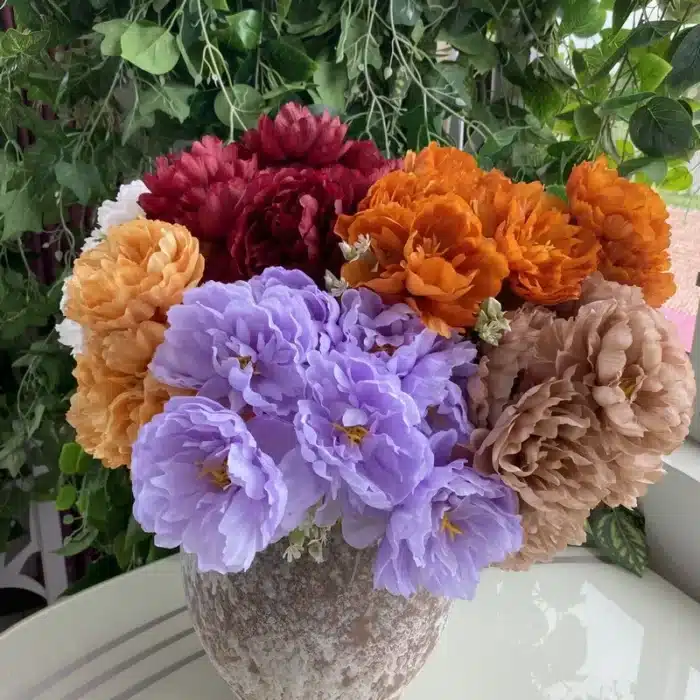 Pivoine artificielle haut de gamme 2