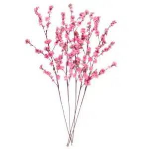 Branche de fleur de pêcher artificielle 106cm, fleur de prunier et de cerisier en soie pour la maison, décoration de jardin, Vase de fête de mariage, DIY 13