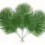 Plante artificielle 40cm, 5 pièces, feuilles de palmier tropicales, décoration d'été, fête de la Jungle hawaïenne, décor de jardin de mariage, Plan artificiel 1