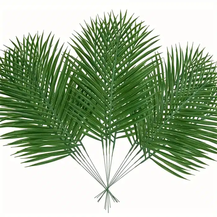 Plante artificielle 40cm, 5 pièces, feuilles de palmier tropicales, décoration d'été, fête de la Jungle hawaïenne, décor de jardin de mariage, Plan artificiel 1