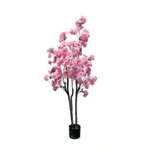 Arbre Décoratif Artificiel de 4,9 Pieds/5,9 Pieds de Haut, Faux Arbre en Forme de Fleur dans un Pot, Décor d'Angle d'Nikpour la Maison 1