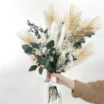 Feuilles de palmier artificielles dorées, 5 pièces, fausses plantes tropicales, fausses fleurs pour intérieur et extérieur, remplissage de Vase, décor de fête de mariage, DIY 3
