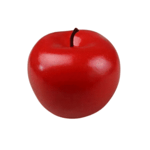 Pomme artificielle rouge
