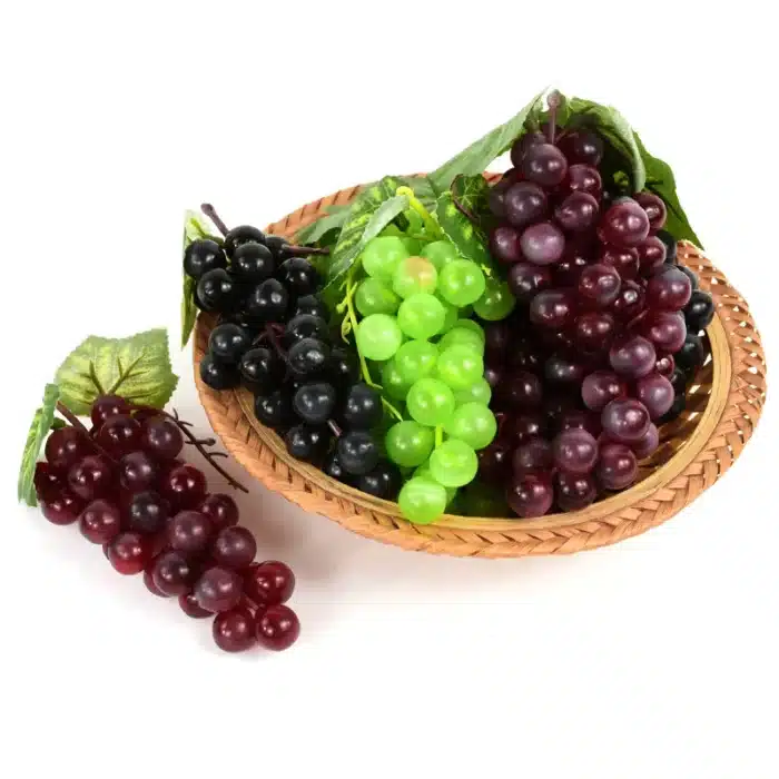 Graquets de raisins artificiels, Simulation de Fruits, pour la maison, la cuisine, le vin, décoration de Table de fête de mariage, accessoires de décoration 3