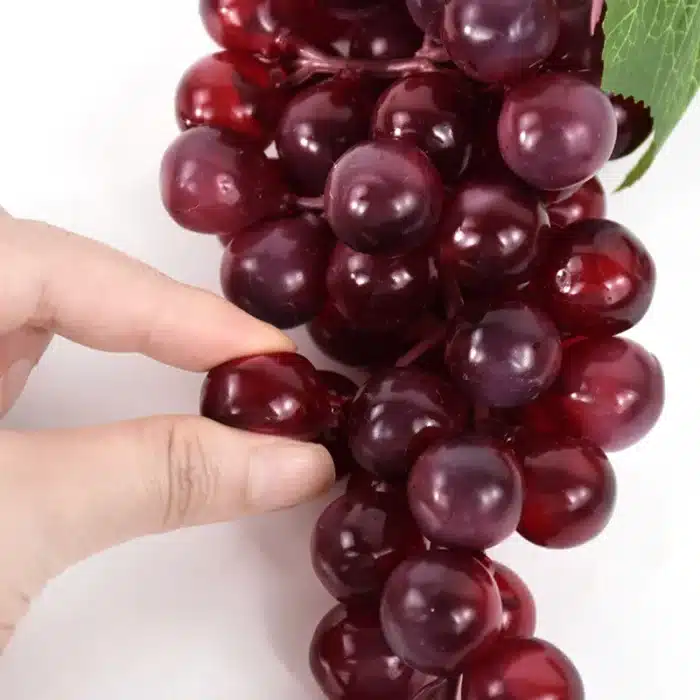 Graquets de raisins artificiels, Simulation de Fruits, pour la maison, la cuisine, le vin, décoration de Table de fête de mariage, accessoires de décoration 2