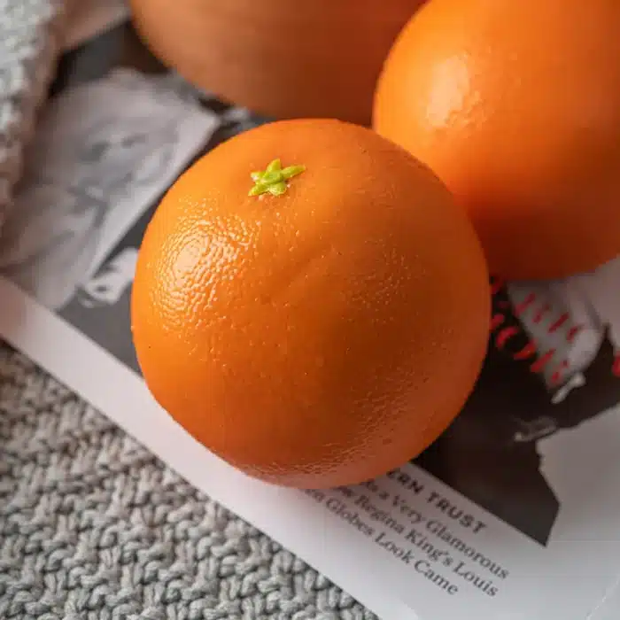 Simulation de faux fruits orange, modèle nombril orange, fruits artificiels, accessoires de photographie, décoration de fête à la maison 3