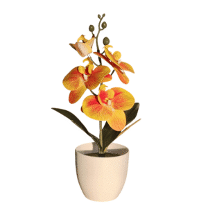 Orchidée artificielle en pot