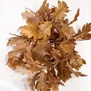 Feuille chêne artificielle orange 4