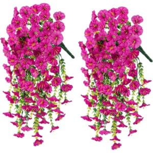 Fleurs retombantes artificielles​ (lot de 2)